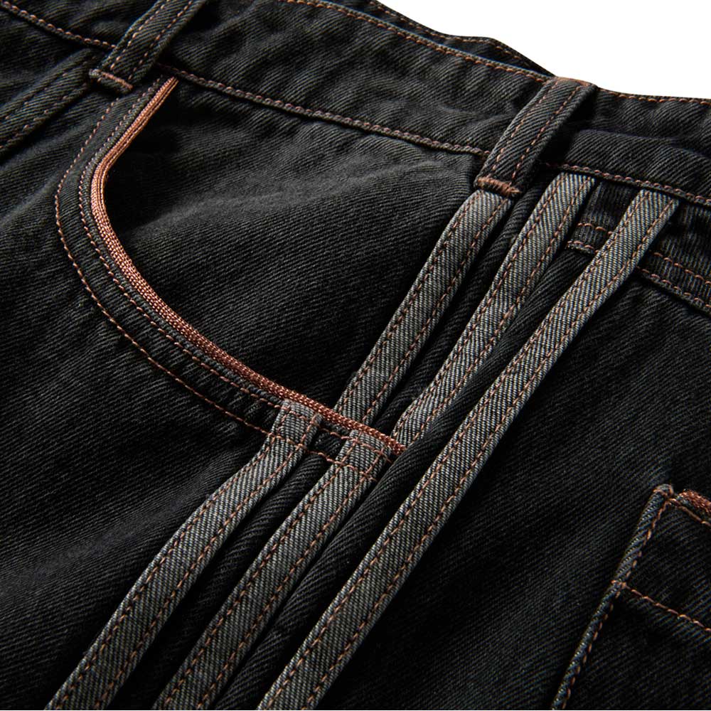 Adidas Tyshawn Denim Shorts - Black - Image 3