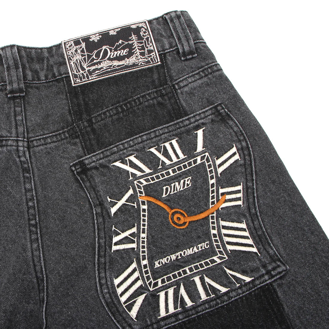 Dime Baggy Denim Pants - Knowtomatic Black - Image 3