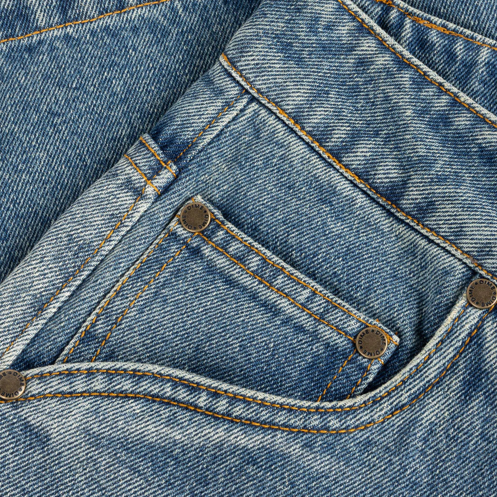 Dime Carpenter Denim Shorts-(sandblasted indigo) - Image 3