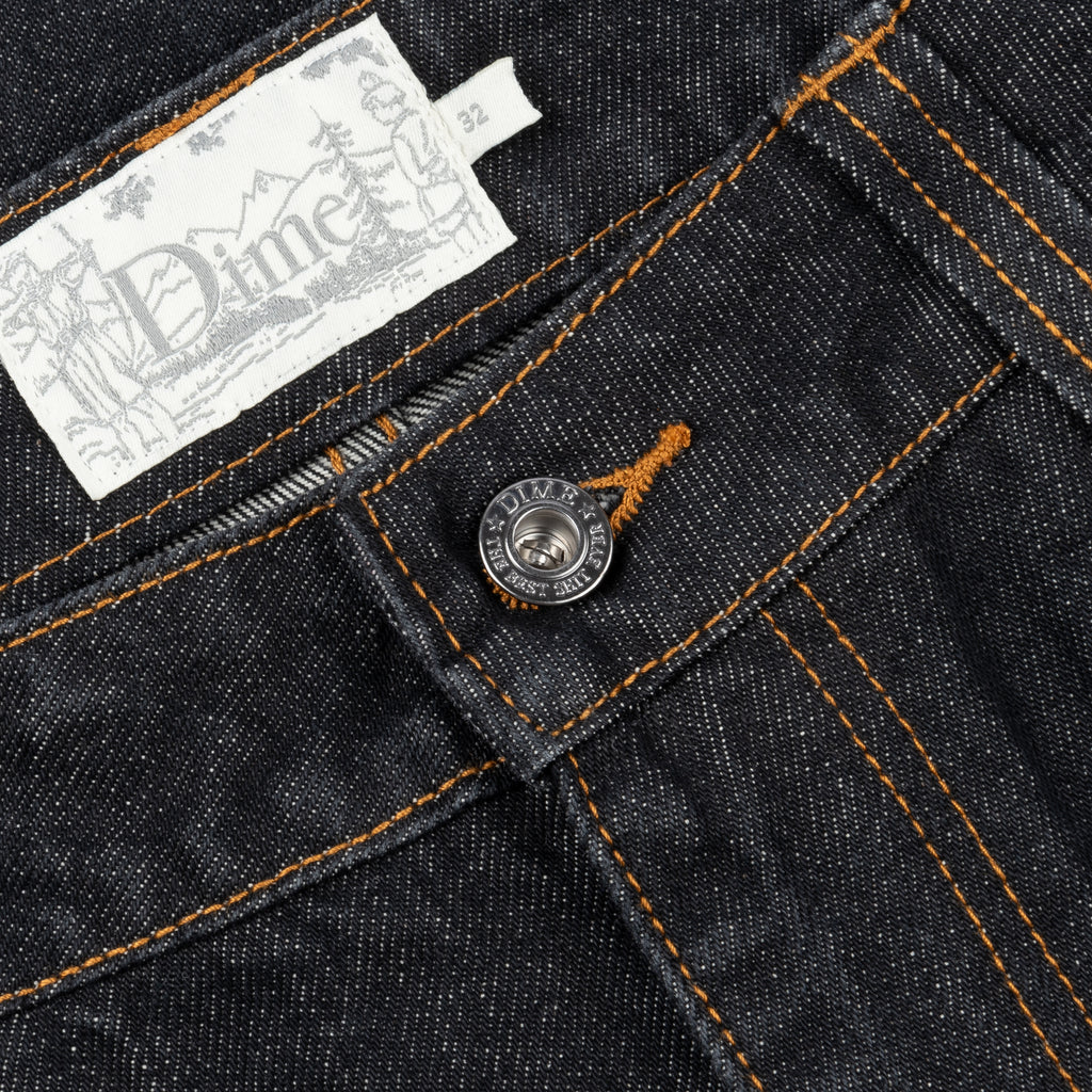 Dime Classic Relaxed Denim Pants - Black Washed - Image 3