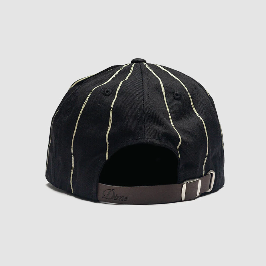Dime Pinstripe Worker Cap - Black - Image 2