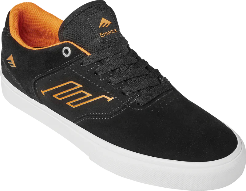 Emerica The Low Vulc - Black/White/Orange - Image 2