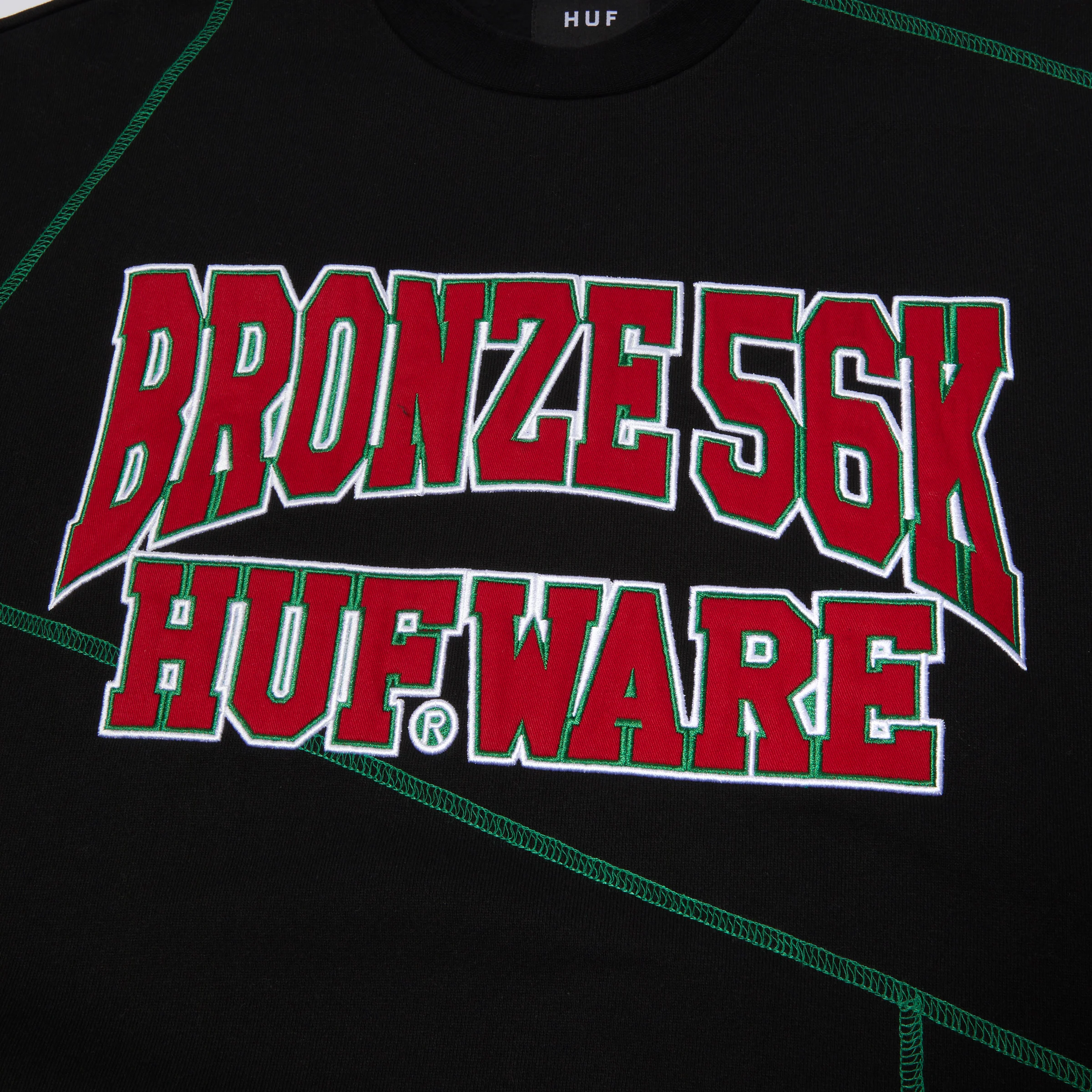 HUF X Bronze 56K Hufware Crewneck - (Black) - Image 3