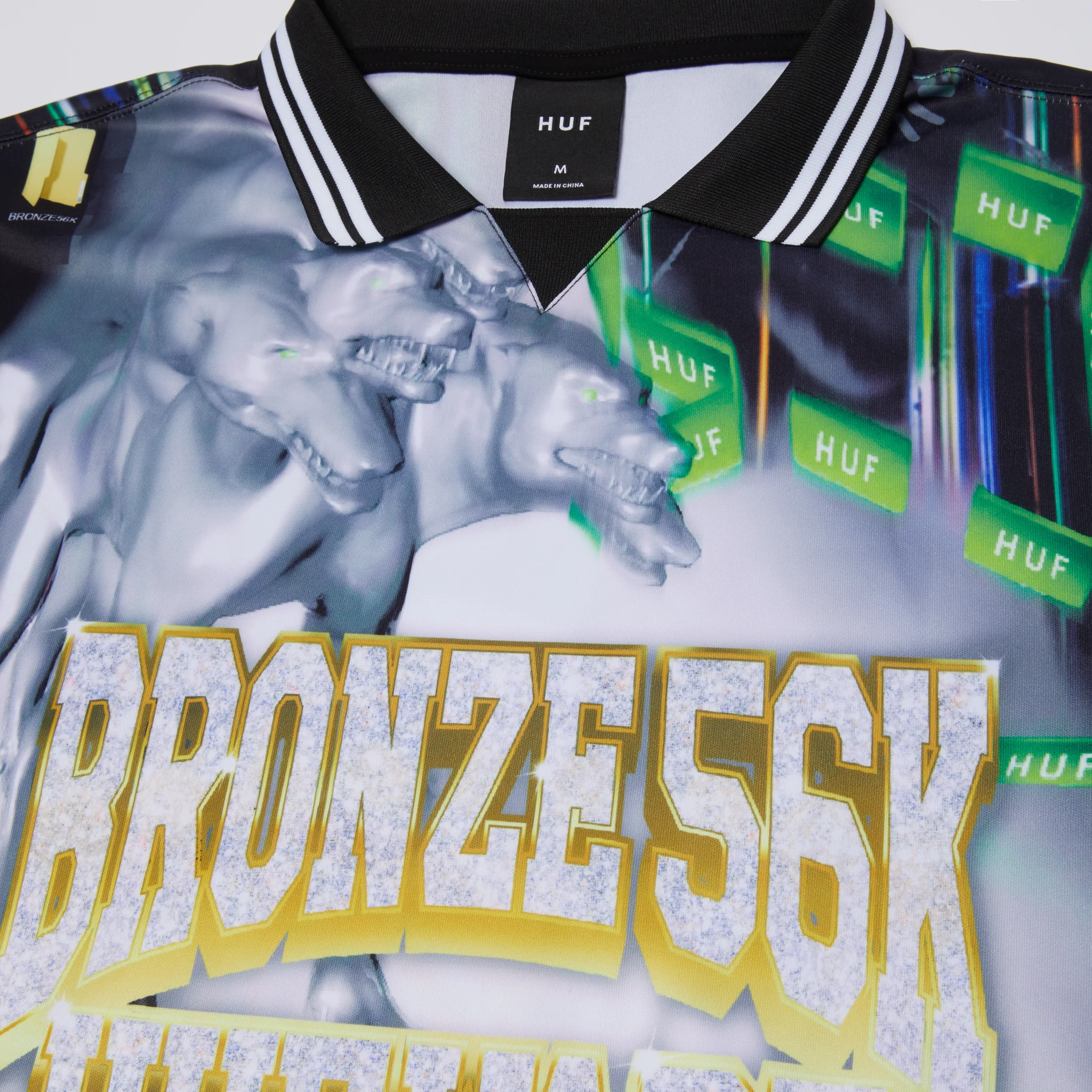 HUF X Bronze 56k Glitched Soccer Jersey - Image 3