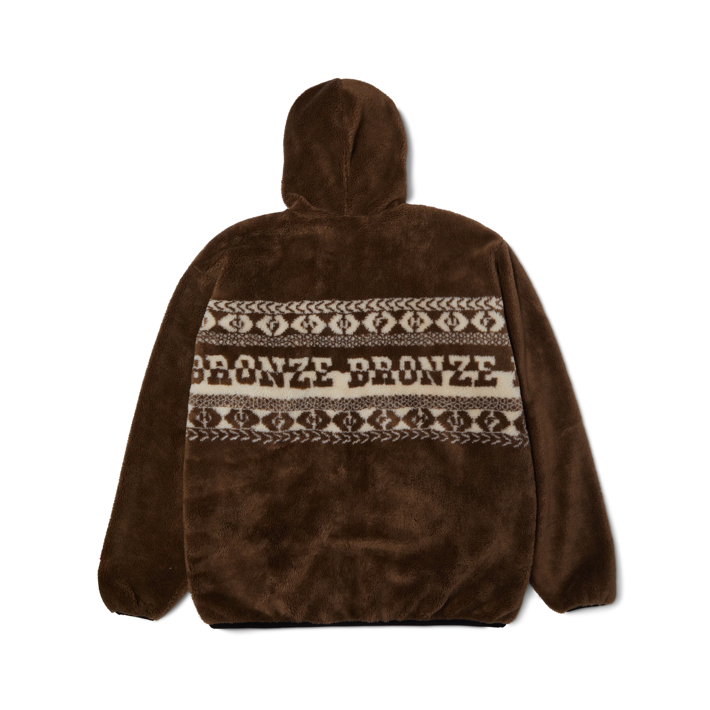 HUF X Bronze56k High Pile Fleece - (Brown) - Image 2