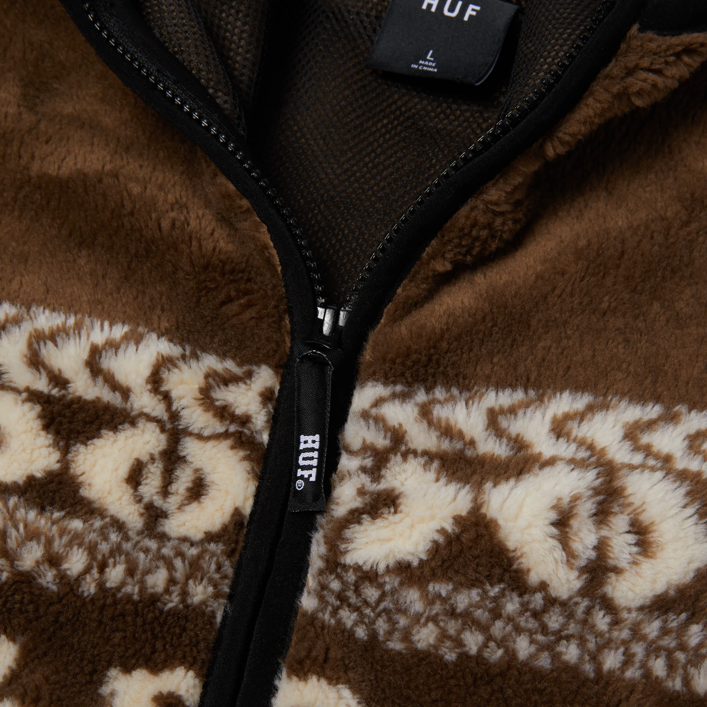HUF X Bronze56k High Pile Fleece - (Brown) - Image 3