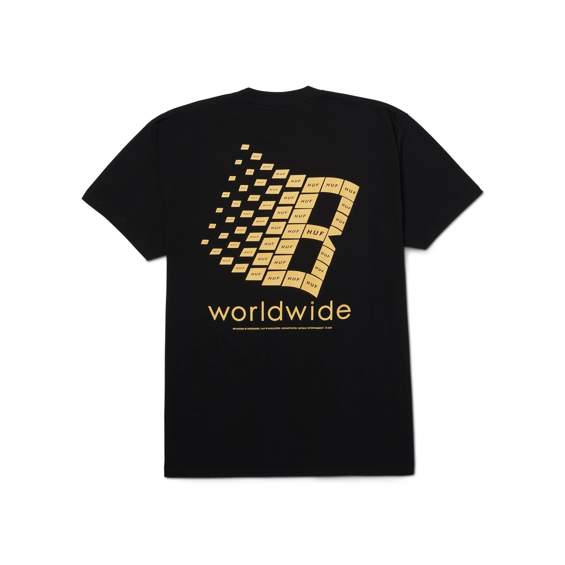 HUF x Bronze56k S/S Tee - (Black) - Image 2