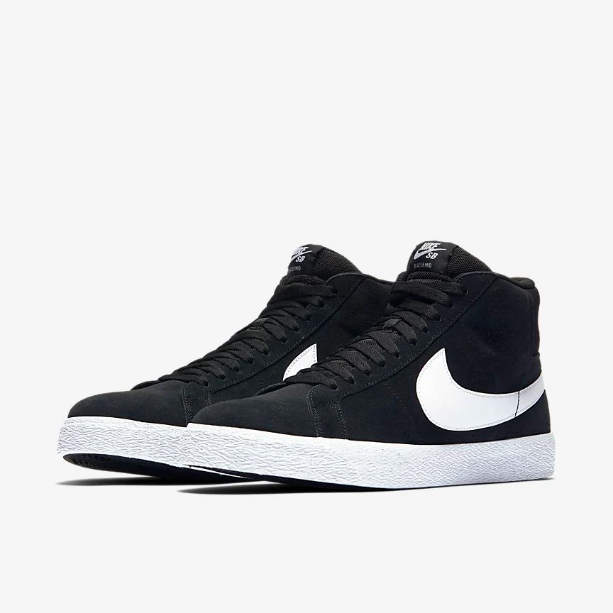 Nike SB Blazer Mid- (Black/White/White/White) - Image 2
