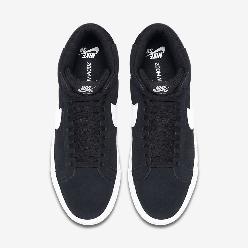 Nike SB Blazer Mid- (Black/White/White/White) - Image 3