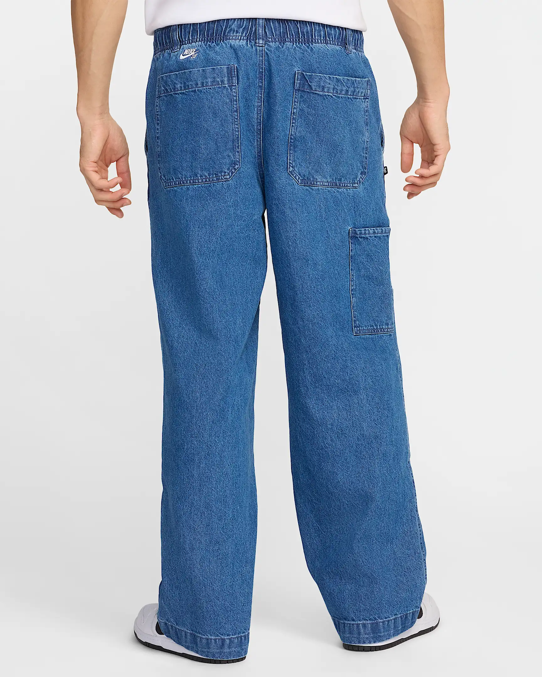 Nike SB Loose Denim Double Knee Pants - Diffused Blue/White - Image 2