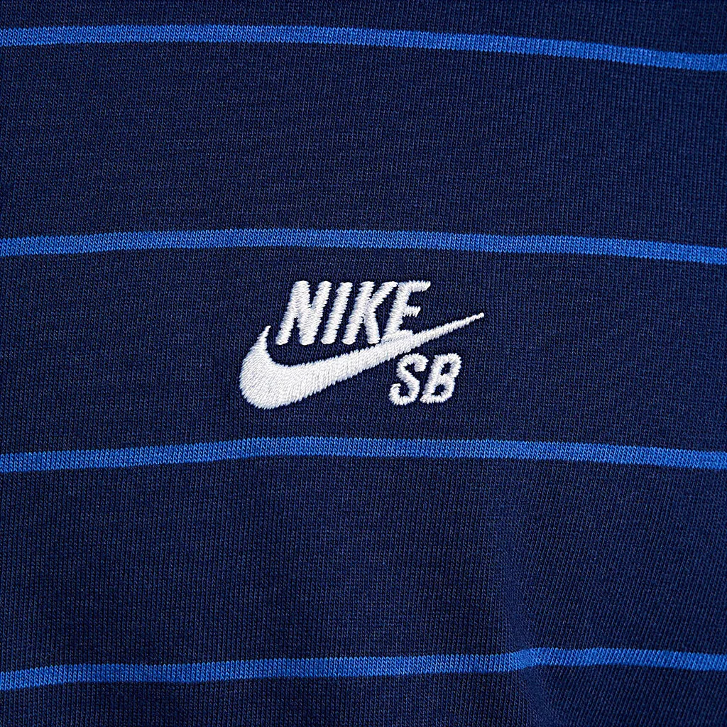 Nike SB Max90 Striped Skate T-Shirt - Void Blue - Image 2