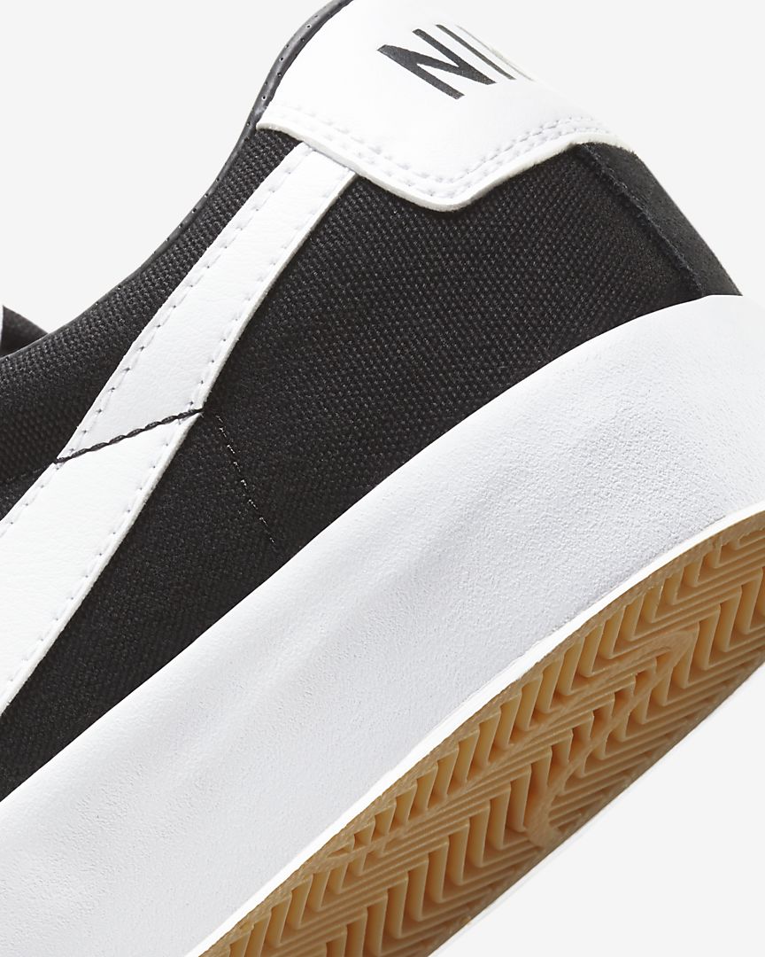Nike SB Zoom Blazer Low Pro GT - (Black/Black/Gum Light Brown/White) - Image 4