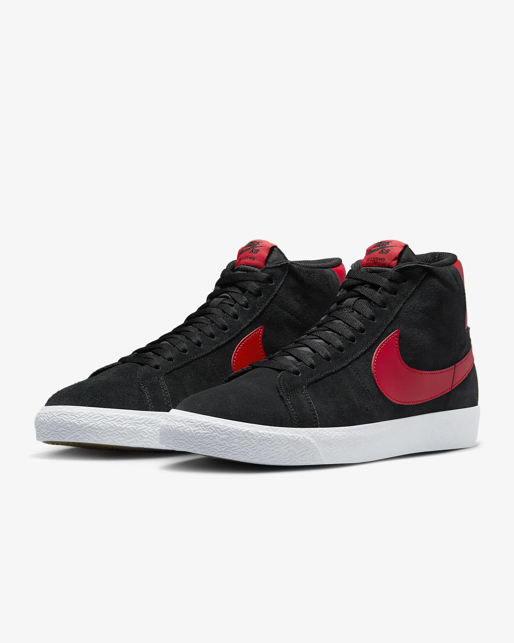 Nike SB Zoom Blazer Mid - Black/University Red - Image 2