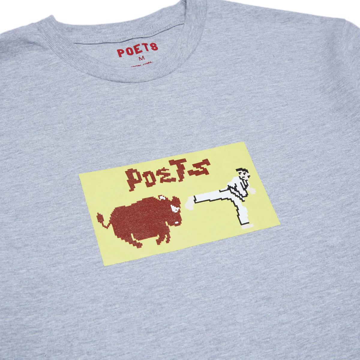 Poets Karate Champ DTG T-shirt - (Grey) - Image 2