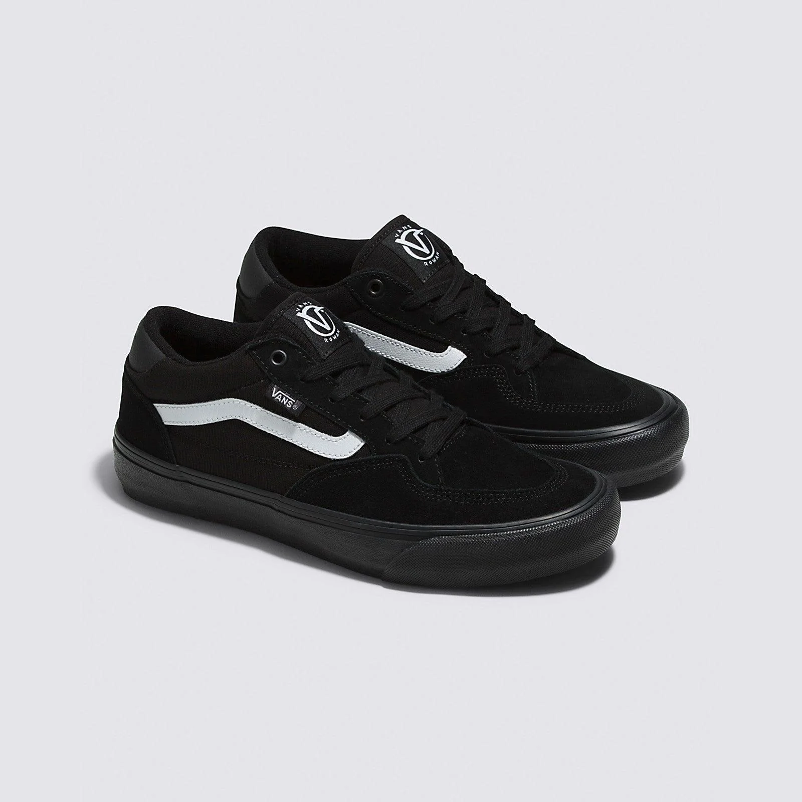 Vans Rowan Shoes - (Black/Black/White) - Image 2