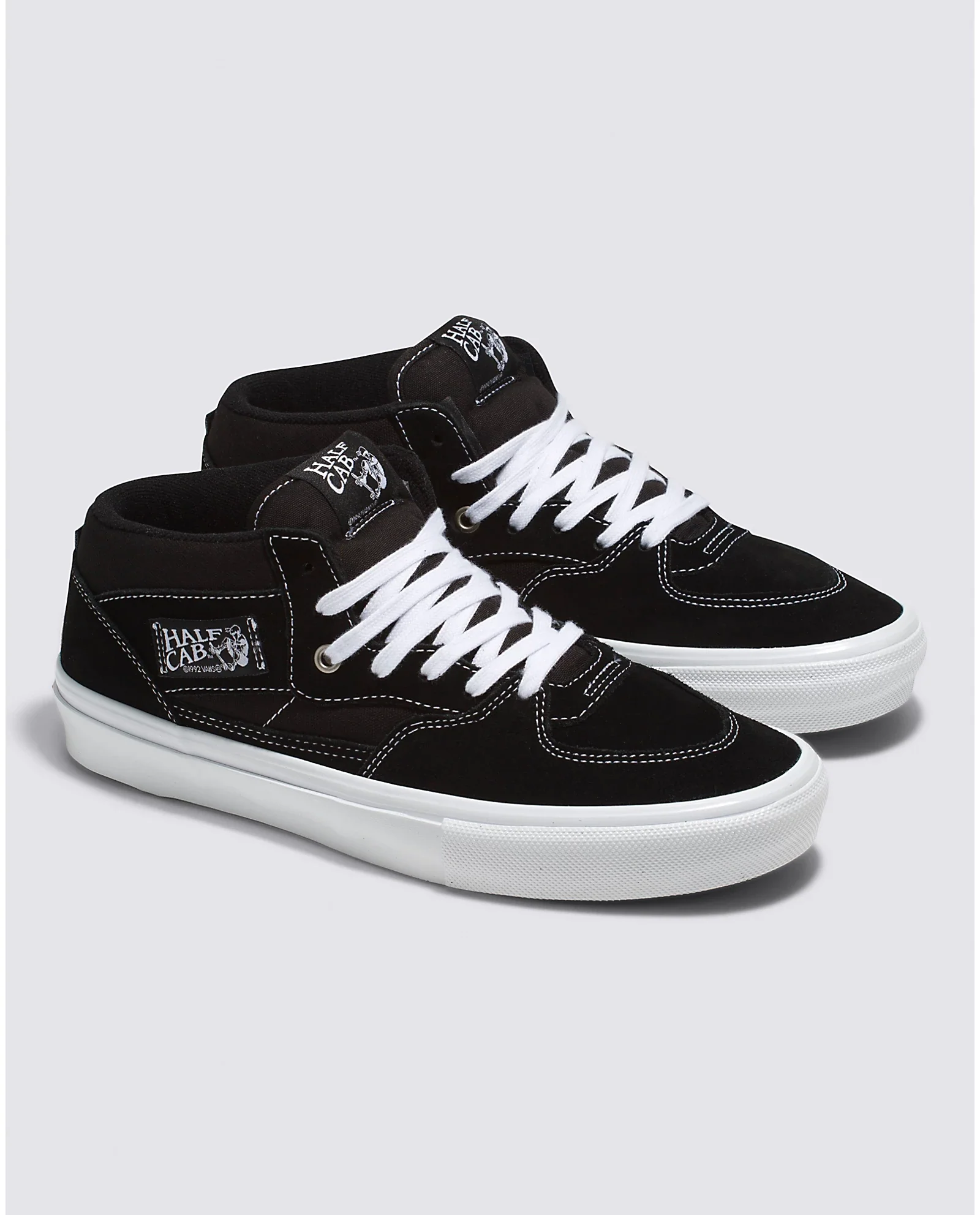 Vans Skate Half Cab Shoe - (Black/White) - Image 2
