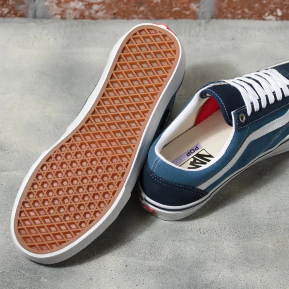 Vans Skate Old Skool Pro - Navy / White - Image 4