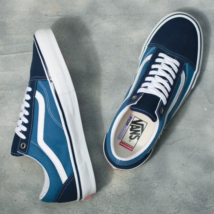 Vans Skate Old Skool Pro - Navy / White - Image 5